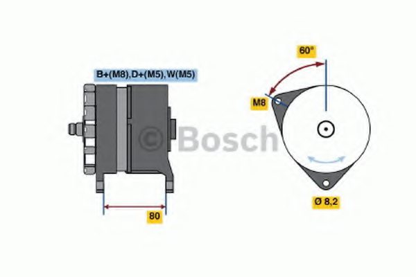 BOSCH 0 120 469 032 Alternator